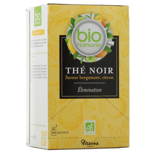 Thé Noir Elimination Bio 20 sachets