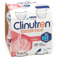 Clinutren HP/HC+ boisson 2 kcal saveur fraise 4x200 ml