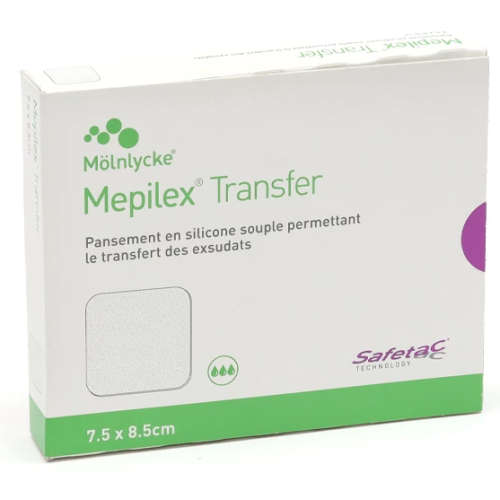 Mepilex Transfer Pansement hydrocellulaire 7,5cm x 8,5cm Mepilex Transfer Pansement hydrocellulaire 7,5cm x 8,5cm