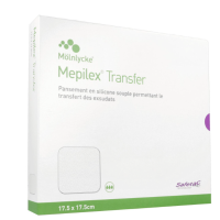 MEPILEX Transfer 17.5 x 17.5 cm - Pansement Hydrocellulaire Interface Siliconée