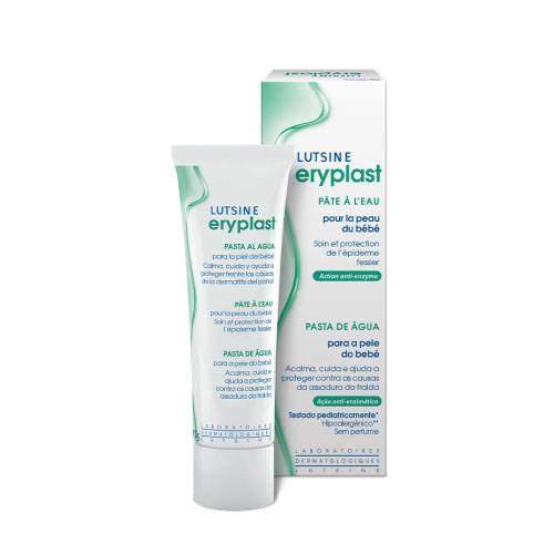 ERYPLAST - Pâte à l'Eau - Soin et Protection de l'Epiderme Fessier Bébé, 75g