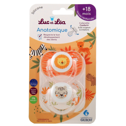 Duo de Sucettes anatomiques 18 mois et plus Duo de Sucettes anatomiques 18 mois et plus