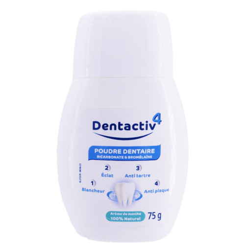 DentActiv-4 Poudre dentaire flacon de 75g DentActiv-4 Poudre dentaire flacon de 75g