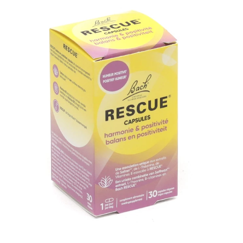 Rescue Fleurs de Bach Harmonie et Positivité 30 Capsules