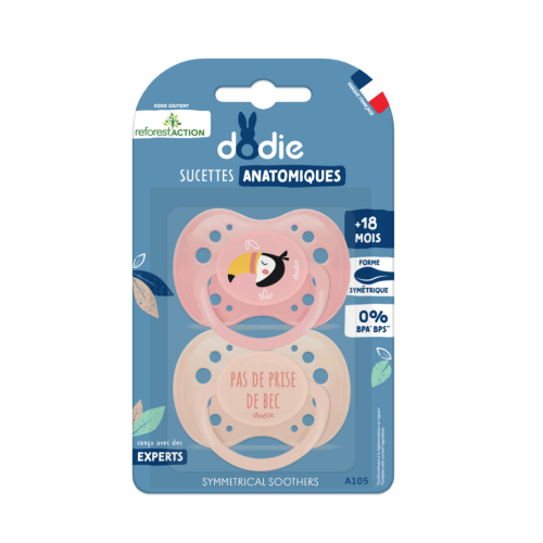 Duo Sucettes anatomiques Toucan Multicolore 18 mois Duo Sucettes anatomiques Toucan Multicolore 18 mois