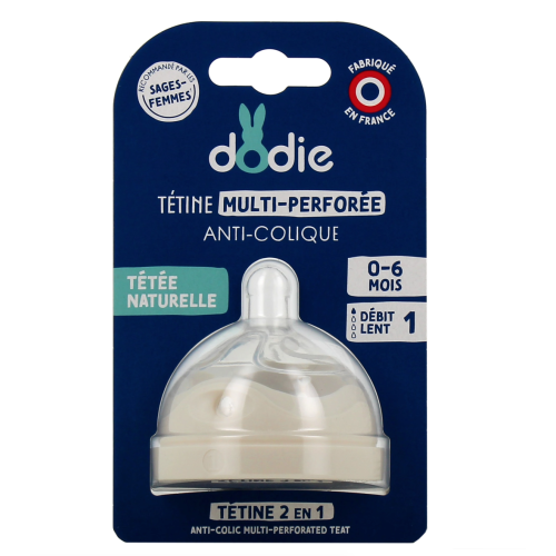 Tétine Multi-Perforée Anti-Colique Débit 1 De 0 à 6 mois Tétine Multi-Perforée Anti-Colique Débit 1 De 0 à 6 mois