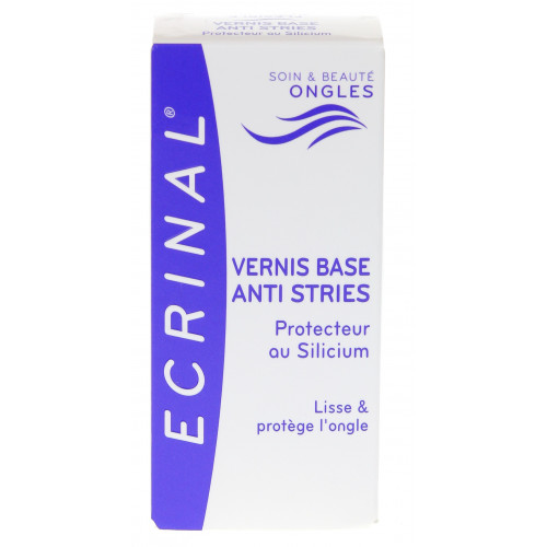 ECRINAL Vernis Base Anti-stries 10mL - Lisse et Protège Ongles