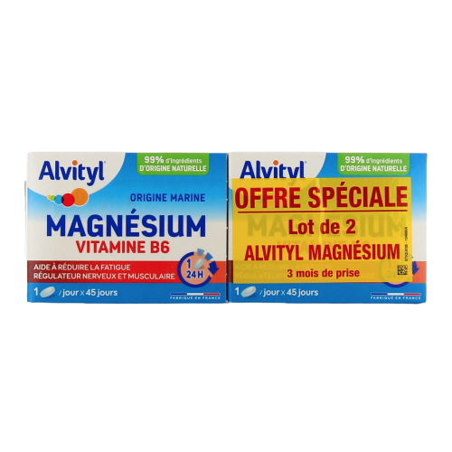 Magnésium Vitamine B6 2 x 45 comprimés