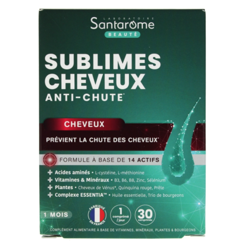 Sublimes Cheveux Anti-Chute 30 Comprimés Sublimes Cheveux Anti-Chute 30 Comprimés