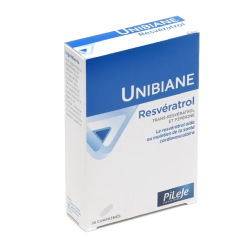 Unibiane Resvératrol 30 comprimés Unibiane Resvératrol 30 comprimés