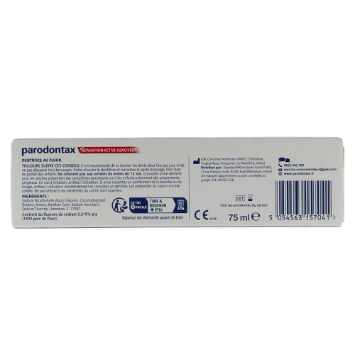 Dentifrice Réparation Active Gencives 75 ml