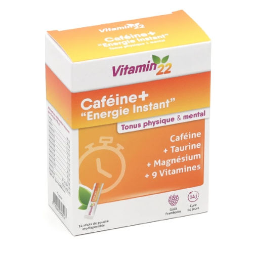 Vitamin'22 Caféine + Energie Instant 14 sticks Vitamin'22 Caféine + Energie Instant 14 sticks