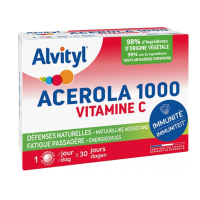 Acérola 1000 Vitamine C 30 Comprimés à Croquer