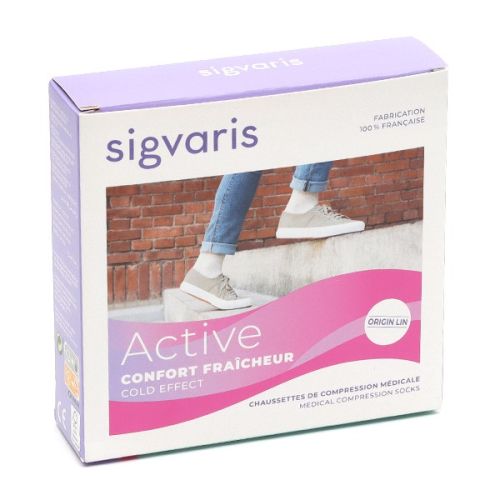 Sigvaris Active Confort fraîcheur Chaussettes de contention Femme Classe 2 Sigvaris Active Confort fraîcheur Chaussettes de contention Femme Classe 2