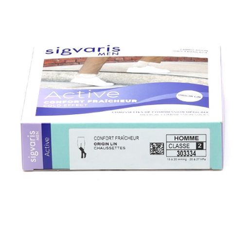 Sigvaris Active Confort Fraîcheur Chaussettes de Contention Homme Classe 2 Sigvaris Active Confort Fraîcheur Chaussettes de Contention Homme Classe 2