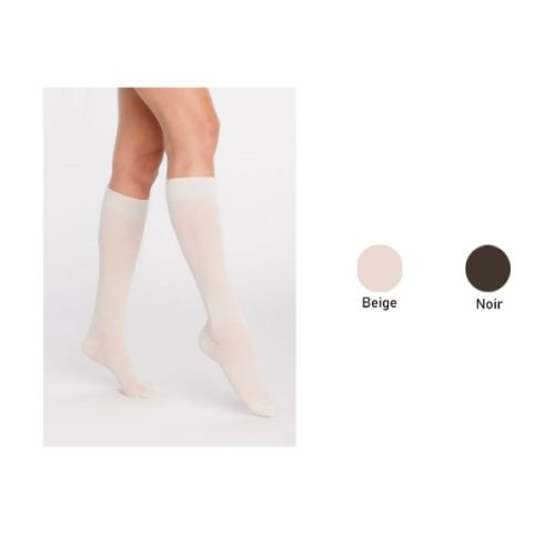 Sigvaris Active Coton bio chaussettes de contention femme classe 2