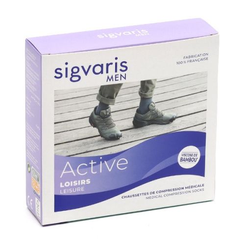 Sigvaris Active Loisirs Chaussettes de Contention Homme Classe 2