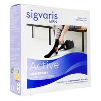 Sigvaris Active Résistant Chaussettes de contention Homme classe 2