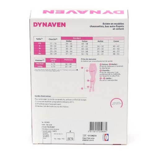 Sigvaris Dynaven Transparent Bas de Contention Femme Classe 2