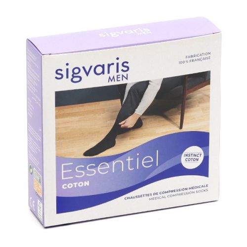 Sigvaris Essentiel Coton Chaussettes de Contention Homme Classe 2