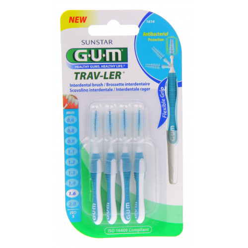 GUM Brossettes interdentaires Trav-ler 4 Brossettes-2596