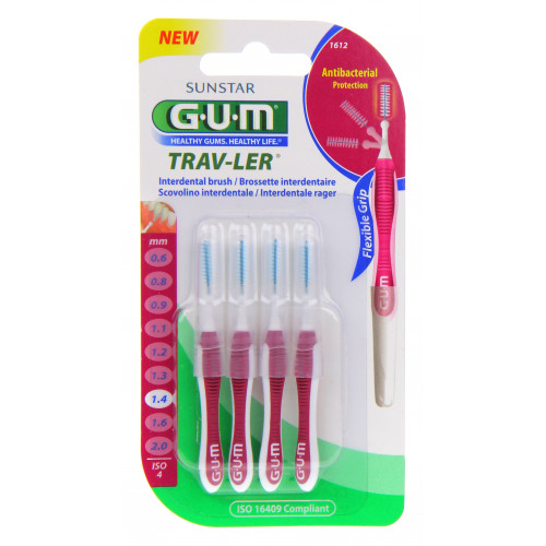 GUM Brossettes interdentaires Trav-ler 4 Brossettes-2597