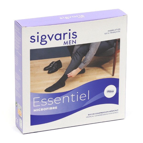 Sigvaris Essentiel Microfibre Bas de Contention Pieds Ouverts