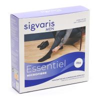Sigvaris Essentiel Microfibre Chaussettes de Contention Pieds Ouverts Homme Classe 2