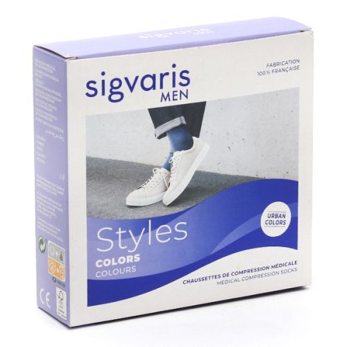Sigvaris Styles Colors Chaussettes de contention Homme Classe 2 Sigvaris Styles Colors Chaussettes de contention Homme Classe 2