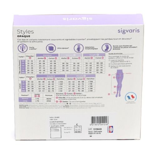 Sigvaris Styles Opaque Bas de contention Femme Classe 2