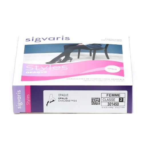 Sigvaris Styles Opaque Chaussettes de contention Femme Classe 2 Sigvaris Styles Opaque Chaussettes de contention Femme Classe 2