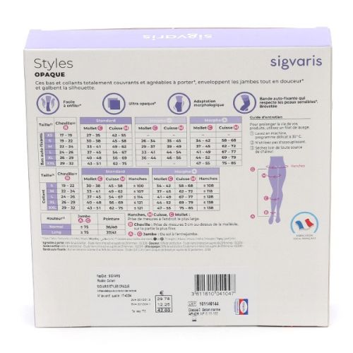 Sigvaris Styles Opaque Collants de contention Morpho Plus Classe 2