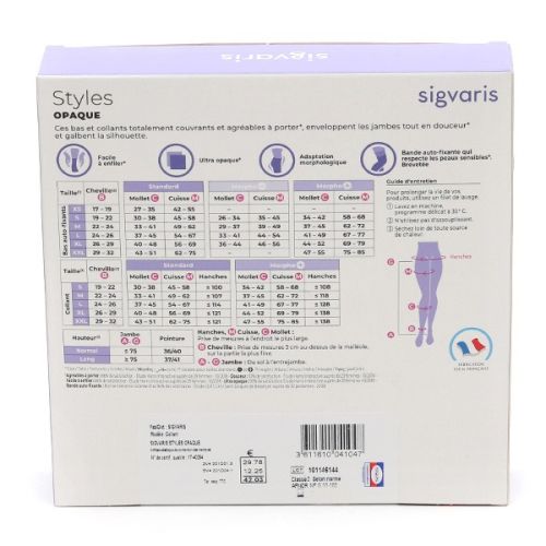 Sigvaris Styles Opaque Collants de contention Morpho Plus Classe 2