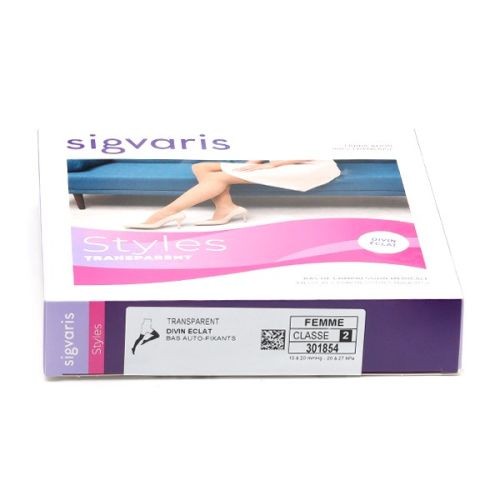 Sigvaris Styles Transparent Bas de Contention Femme Morpho Plus Classe 2