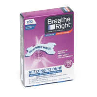 Breathe Right Sensitive 10 bandelettes nasales