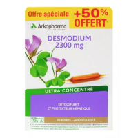 ARKOFLUIDES Desmodium 2300 mg ultra concentré 20 ampoules + 10 ampoules offertes