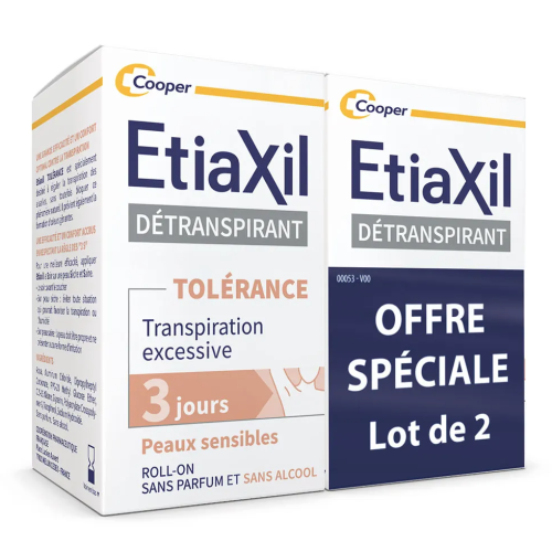 Confort + Aisselles Détranspirant Peaux Sensibles 2 x 15 ml