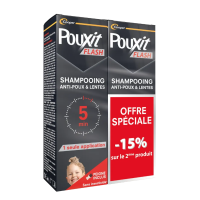 POUXIT FLASH - Shampoing Anti-Poux et Lentes 2 x 100 ml