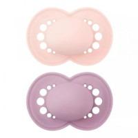 MAM Sucettes Silicone Nature Unies 2x - Confort Bébé 6 mois+