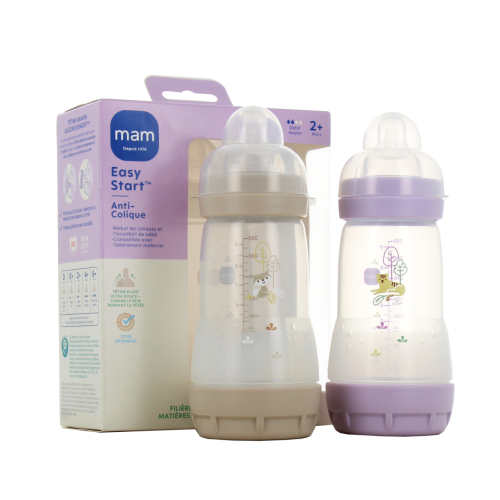 Easy Start Biberon Anti-Colique 260 ml - Lot de 2 Biberons