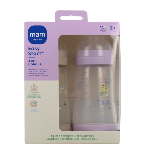 Easy Start Biberon Anti-Colique 260 ml - Lot de 2 Biberons