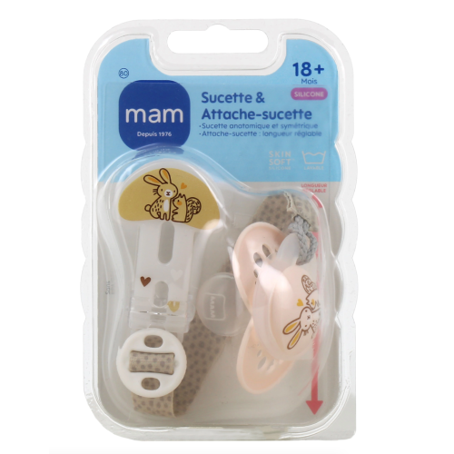 Kit Sucette Anatomique & Attache-Sucette +18 mois Kit Sucette Anatomique & Attache-Sucette +18 mois