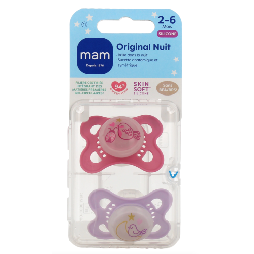 Original Nuit Sucette Silicone 2-6 mois