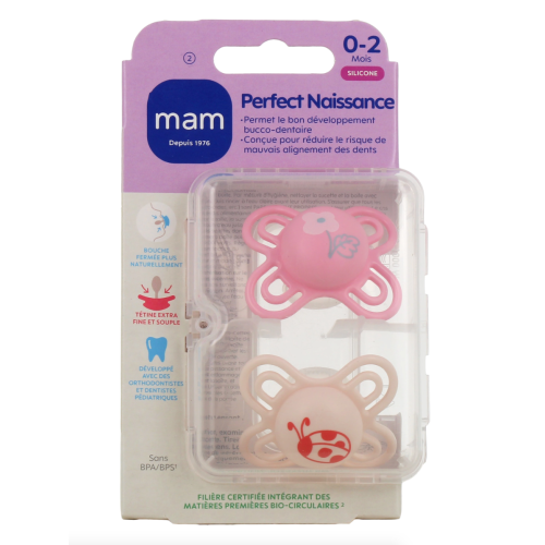 Perfect Naissance Sucettes Silicone 0-2 mois