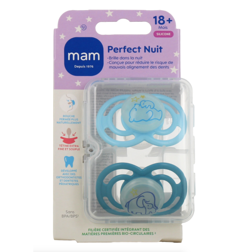 Perfect Nuit Sucettes Silicone 18 mois et + Perfect Nuit Sucettes Silicone 18 mois et +