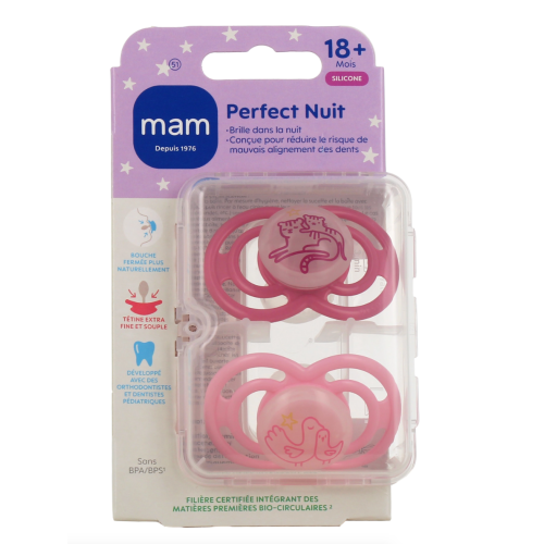 Perfect Nuit Sucettes Silicone 18 mois et +