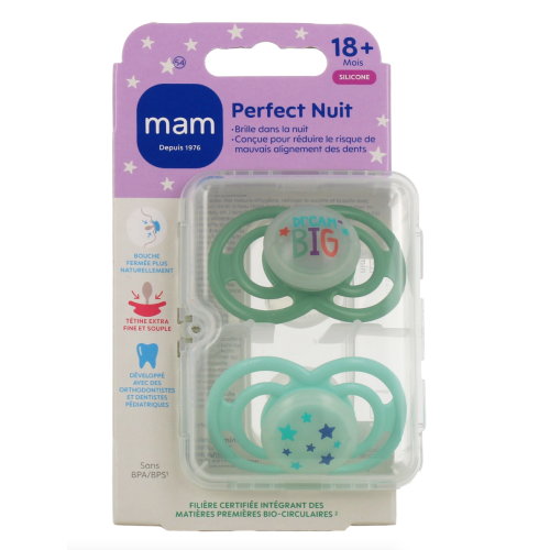 Perfect Nuit Sucettes Silicone 18 mois et +