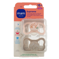 Supreme Sucettes anatomiques silicone 18 Mois et + Jour