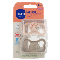 Supreme Sucettes anatomiques silicone 6 Mois et + Jour