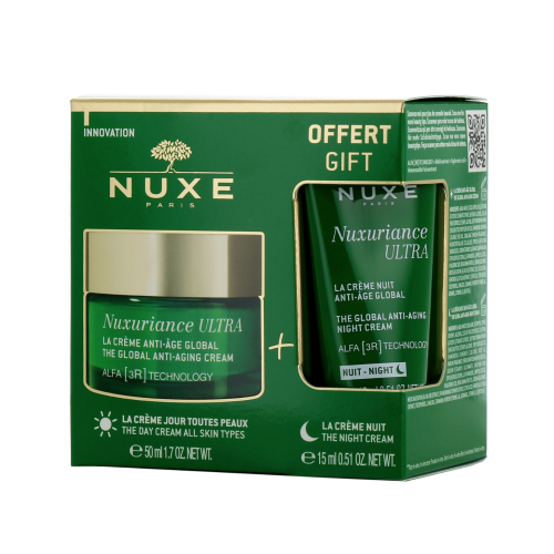 Nuxuriance Ultra Crème Anti-Age Global 50 ml + crème nuit Nuxuriance Ultra 15 ml OFFERTE Nuxuriance Ultra Crème Anti-Age Global 50 ml + crème nuit Nuxuriance Ultra 15 ml OFFERTE
